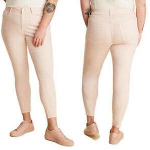 Anthro Warp + Weft Sz 28 JFK New York Skinny Jegging Rosewater pink jeans